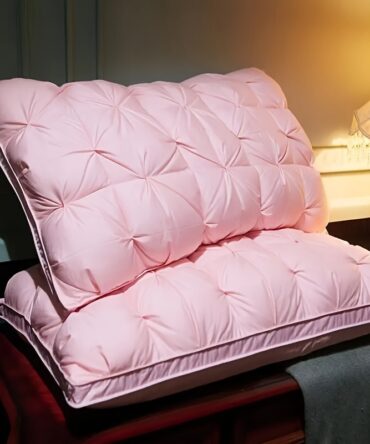 Tufted Pink Pillows (Set of 2)